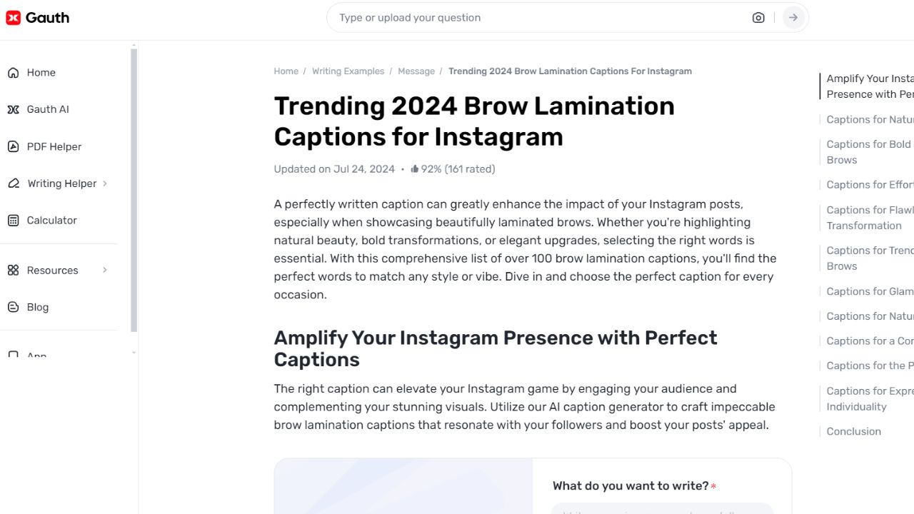 Crafting the Perfect Brow Lamination Caption: Tips and Tricks with Gauth